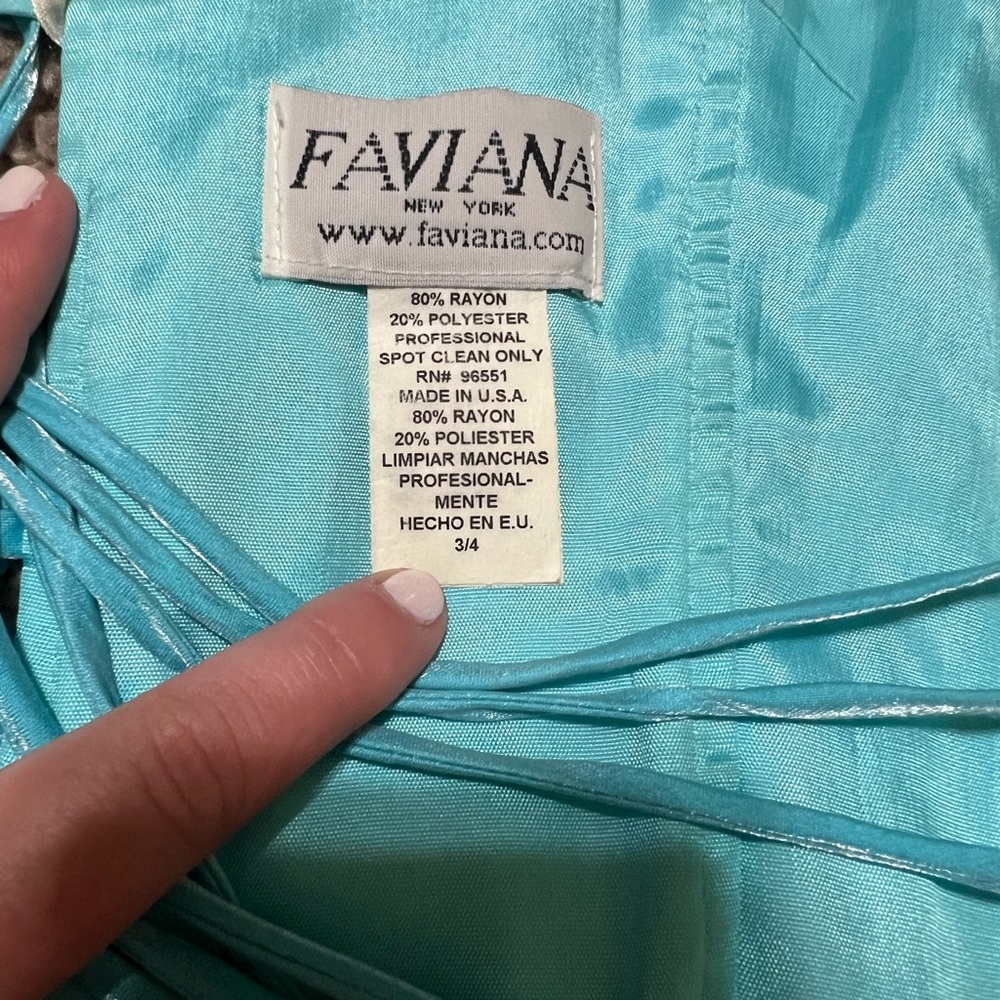 Faviana Strapless Two-Piece Prom Dress - Picture 7 of 10